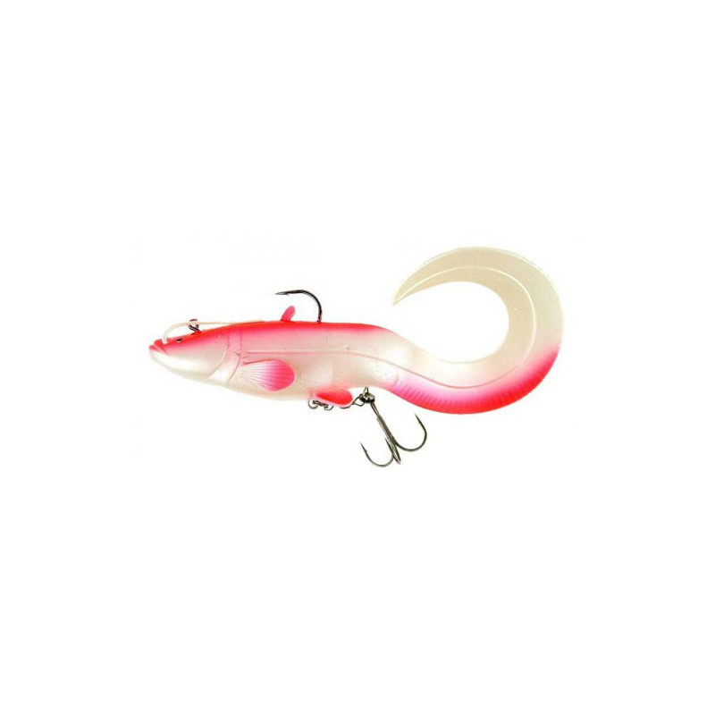 DAM REAL LIFE CATFISH 20 CM CURL TAIL ALBINO