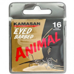 ANZUELO EYED BARBED ANIMAL KAMASAN SIZE 16