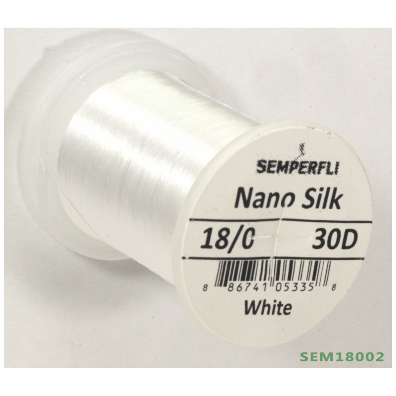 HILO MONTAJE SEMPERFLI NANO SILK 30D 18/0 WHITE