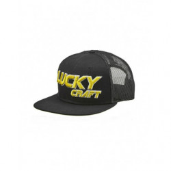 GORRA LUCKY CRAFT LC FLAT NEGRA Y AMARILLA