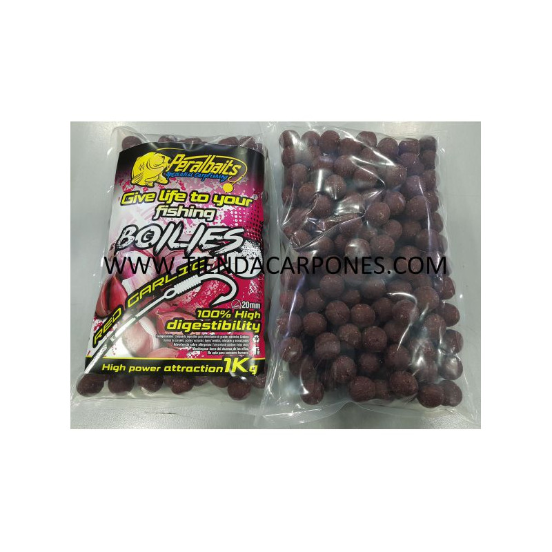 PERALBAITS BOILIES RED GARLIC