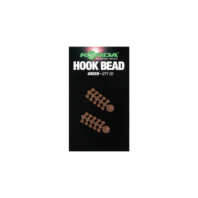 KORDA HOOK BEAD MEDIUM GREEN