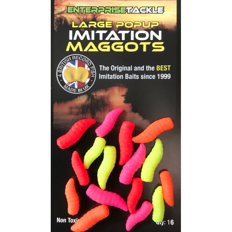 ENTERPRISE TACKLE IMITATION MAGGOTS FLUOR