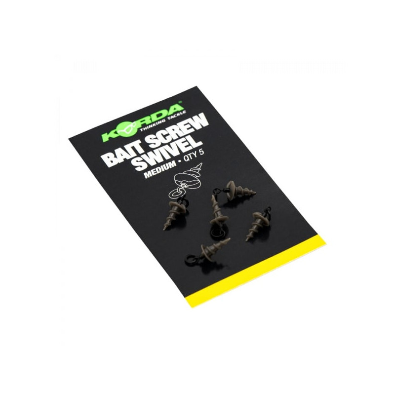 KORDA BAIT SCREW SWIVEL MEDIUM