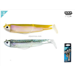 BLACK MINNOW 90 DOBLE COMBO SHORE 5g Ghost WAKASAG