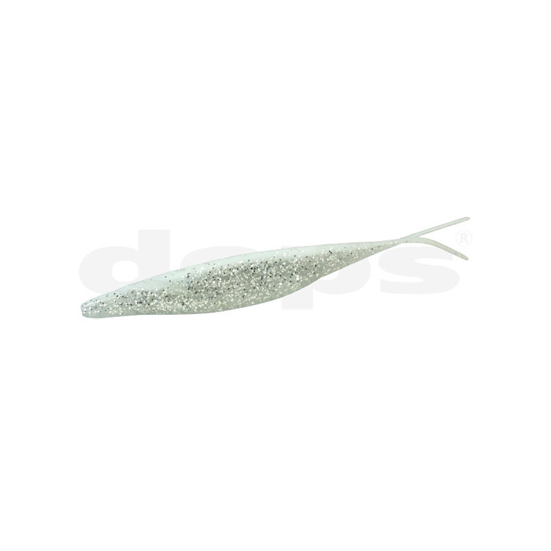 DEPS SAKAMATA SHAD 31 WHITE CLEAR SILVER FLAKES 6"