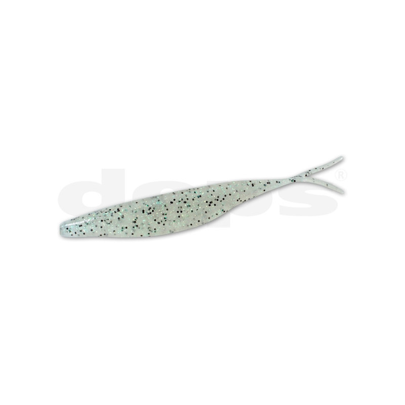 DEPS SAKAMATA SHAD 125 CLEAR PEPPER NEON FLAKES 6"