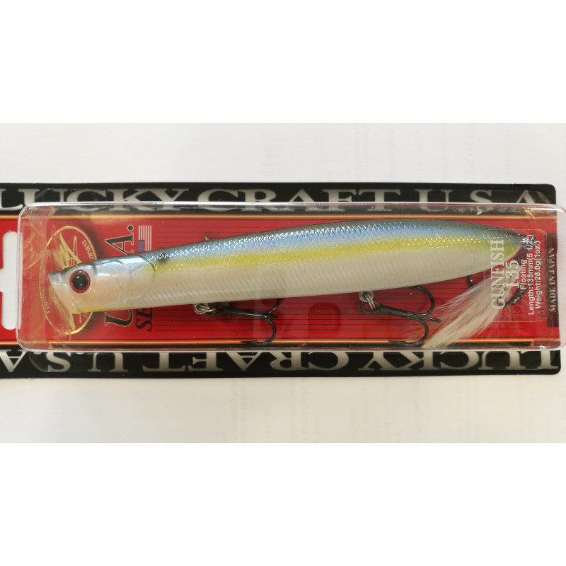 LUCKY CRAFT GUNFISH 135 PEARL SHAD